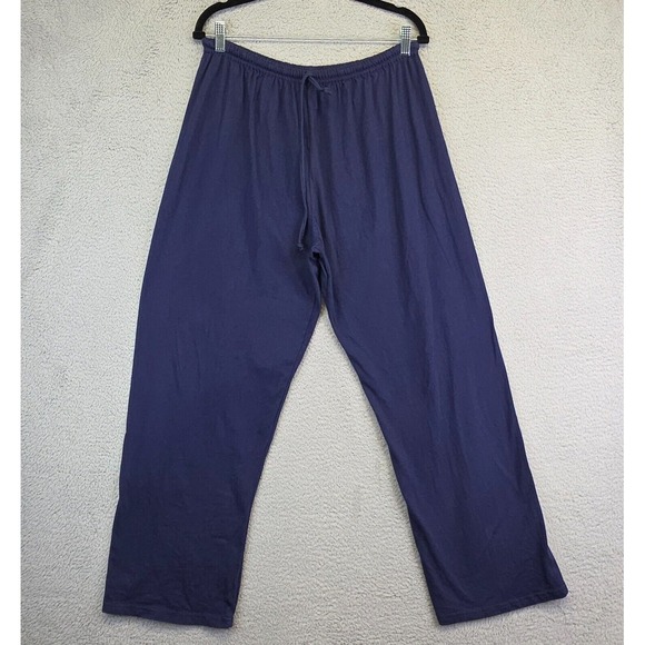 Russell Athletic Sweatpants Womens XL Blue Wide Leg High Rise Comfort Athleisure - Picture 1 of 9